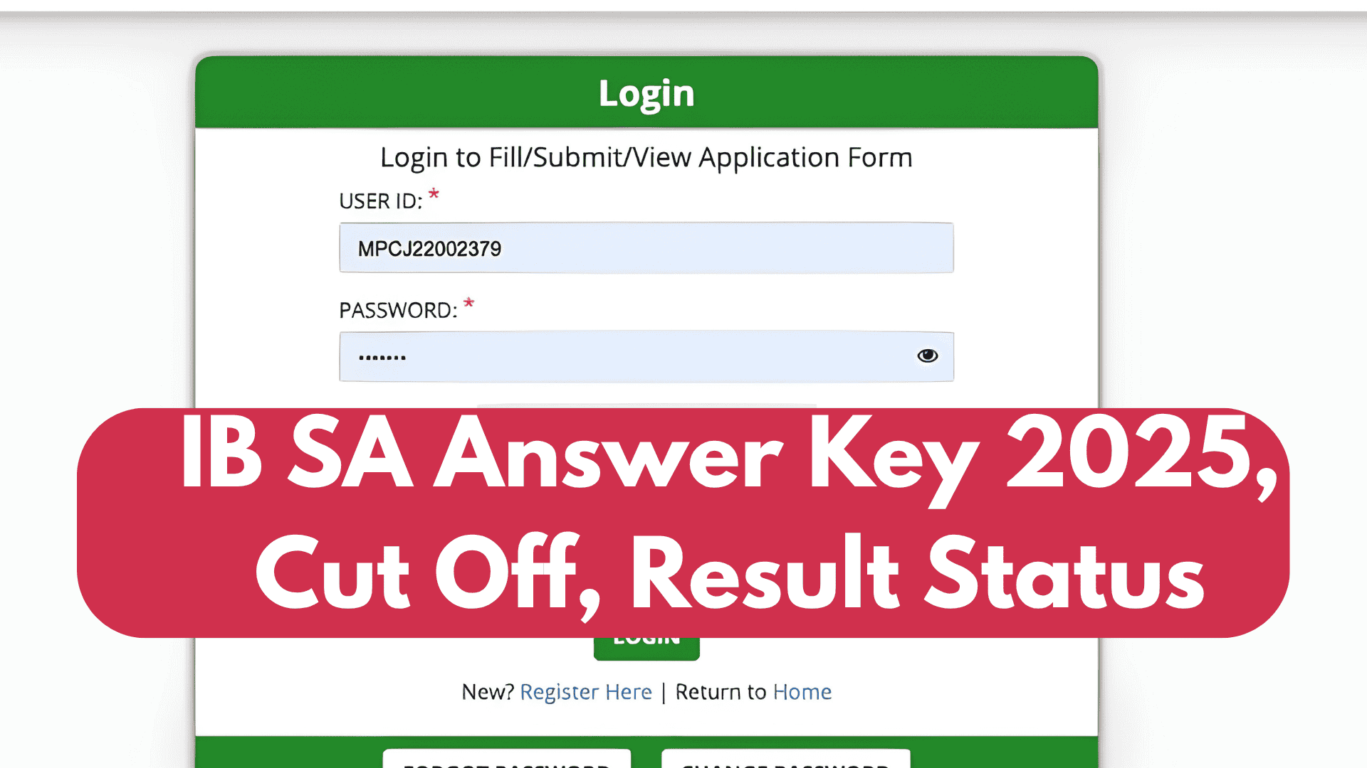 IB SA Answer Key 2025: अंक कैसे निकालें, Cut Off, Result